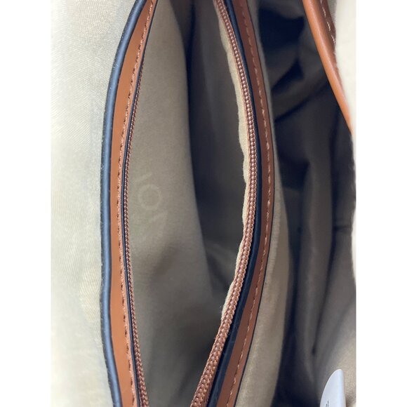 Jones New York Women's Tan Brown Signature Print Handbag Sz M - Picture 13 of 14